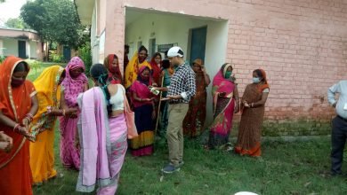 Photo of पोषण माह की सफलता के लिए बेलदौर में सफाई अभियान