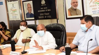 Photo of केंद्रीय इस्पात मंत्री श्री रामचंद्र प्रसाद सिंह ने एक उच्च स्तरीय बैठक में सार्वजनिक क्षेत्र के केंद्रीय इस्पात उद्यमों की विपणन रणनीतियों की समीक्षा की