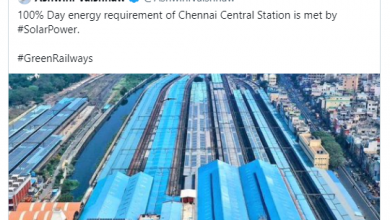 Photo of प्रधानमंत्री ने पुरैच्ची तलैवर डॉ. एम.जी. रामचंद्रन सेंट्रल रेलवे स्टेशन के पूरी तरह से सौर ऊर्जा द्वारा संचालित होने पर प्रसन्नता व्यक्त की