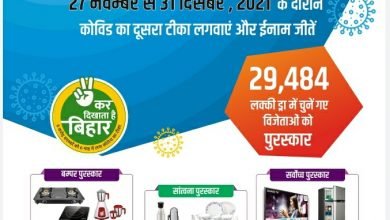 Photo of निर्धारित समय पर कराएं कोविड सेकेंड डोज का वैक्सीनेशन और पाएं उपहार