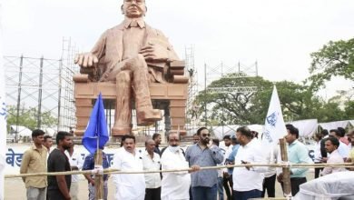 Photo of लातूर (महाराष्ट्र) में डा बाबा साहब अम्‍बेडकर की 70 फुट ऊंची प्रतिकृति ‘’स्‍टेच्‍यू ऑफ नॉलेज’’ का अनावरण
