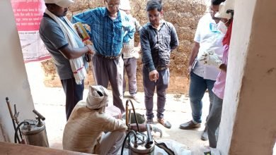 Photo of कालाजार से मुक्ति के लिए पहले चरण का छिड़काव का काम पूरा