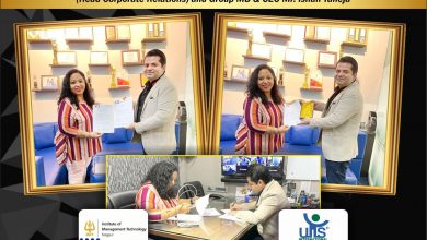 Photo of यूएएस इंटरनेशनल के एमडी ईशान तनेजा और आईएमटी, नागपुर कॉरपोरेट रिलेसन्स हेड विद्या श्रीनिवास ने एमओयू पर हस्ताक्षर किये